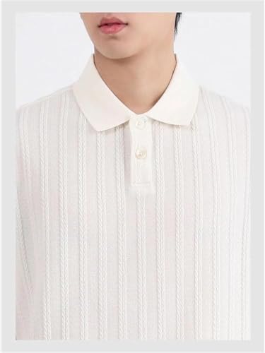 Quick Dry Athletic Polo Shirts Men Performance Lightweight Short Sleeve Moisture Wicking Button Casual Golf T-Shirts(Apricot,Medium)