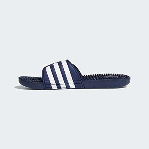 adidas Performance Adissage Sandal, Dark Blue/White/Dark Blue, 7 M US