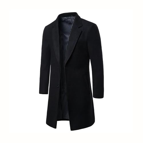 Men Suits Style Overcoat Outerwear Suits Regular Fit Long Jacket Wool Blend Slim Woolen Outwear Cashmere Jacket