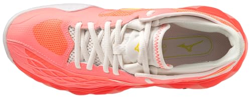 Mizuno Wave Enforce Tour AC Women Tennis Shoe, Candy Coral-Snow White, 11