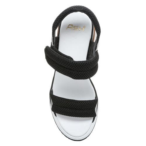 Ash Women's Cosmos Sandal-Stylish, Comfortable, and Durable Design for Casual & Dressy Occasions, Black/Silver - 5.5-6