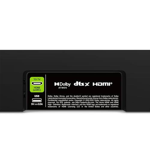 VIZIO 5.1 Soundbar SE, Wireless Subwoofer, Surround Sound w/Dolby Atmos & DTS:X, Bluetooth Speaker, QuickFit™ Compatible – SV510X-08 (New, 2024 Model)