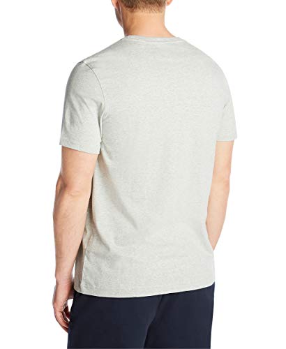 Nautica Men's Short Sleeve Solid Crew Neck T-Shirt, Grey Heather, XX-Large