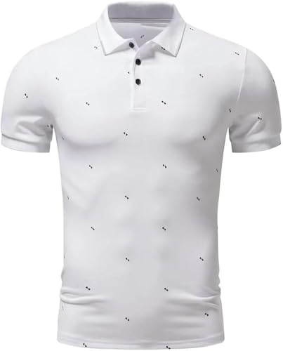 Golf Performance Polo Shirt Mens Quick Dry Breathable Slim Fit Lightweight Short Sleeve Wicking Athletic Business T-Shirt(Pl93-khaki,Large)