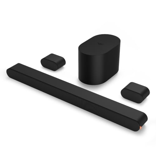 VIZIO 5.1 Soundbar SE, Wireless Subwoofer, Surround Sound w/Dolby Atmos & DTS:X, Bluetooth Speaker, QuickFit™ Compatible – SV510X-08 (New, 2024 Model)
