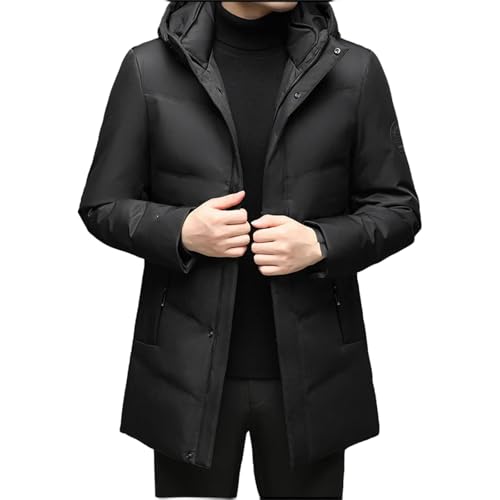 Winter Jacket Men Overcoat Thicken Warm Coat Men‘s Jackets Solid Color Hoodies Male Casual Business Down Jacket