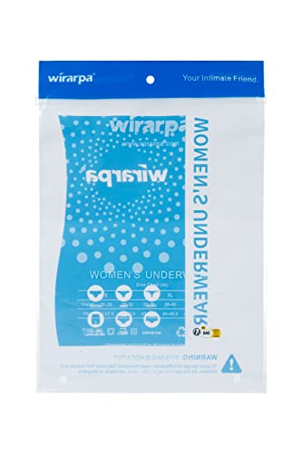 wirarpa Women's Cotton Underwear High Waist Briefs Ladies Soft Underpants 4 Pack Plus Size Panties Multicolored Small