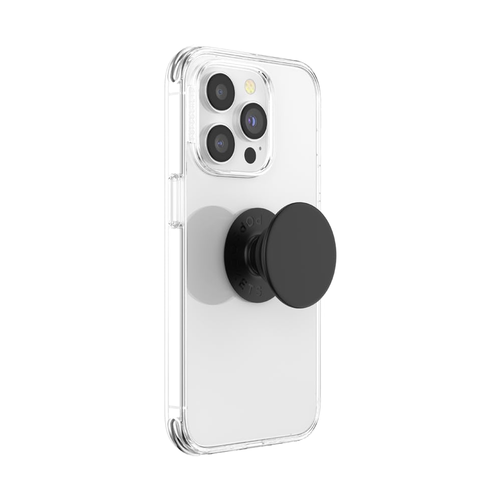 PopSockets Phone Grip with Expanding Kickstand, Adhesive Grip - Black