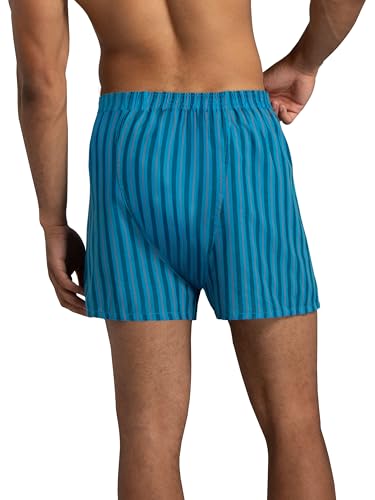 Fruit of the Loom Men's Tag Free Woven Boxer Shorts, Relaxed Fit, Moisture Wicking, Color Multipacks, Assorted Plaid, Medium