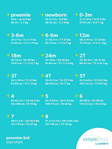 Simple Joys by Carter's Boys' 3-Pack Thermal Long Sleeve Shirts, Grey/Navy Heather/Yellow Stripe, 6-9 Months