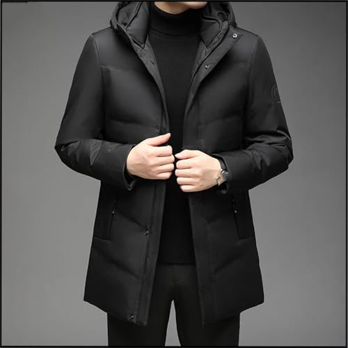 Winter Jacket Men Overcoat Thicken Warm Coat Men‘s Jackets Solid Color Hoodies Male Casual Business Down Jacket