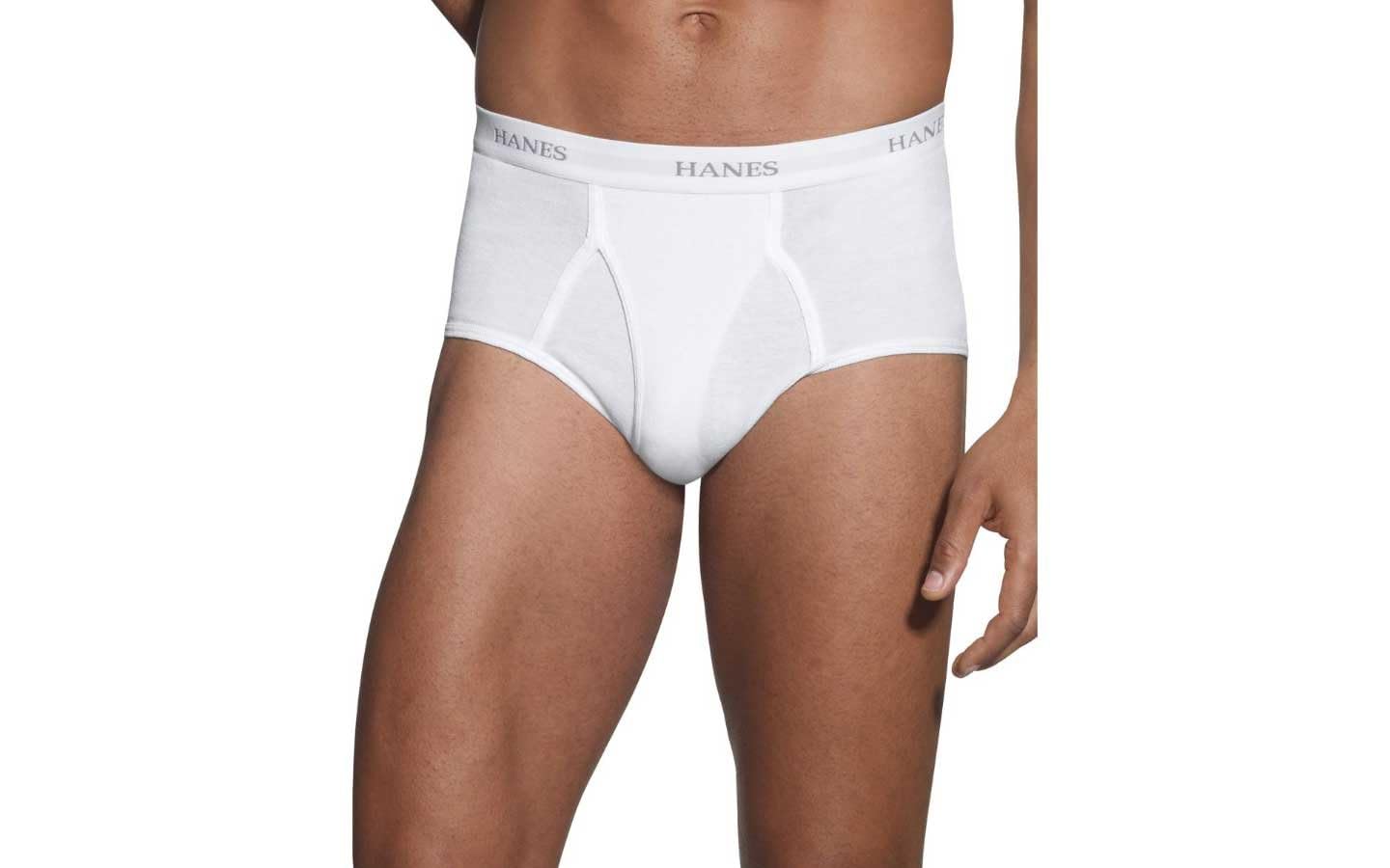 Hanes Ultimate mens Ultimate Tagless With Comfortflex Waistband - Multiple Packs and Colors briefs underwear, White 7 Pack, Large US