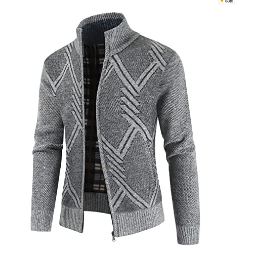 Autumn Winter Jacket Men Coats Solid Slim Fit Thick Coats Men Jacket Stand Collar Zip(4XL code)