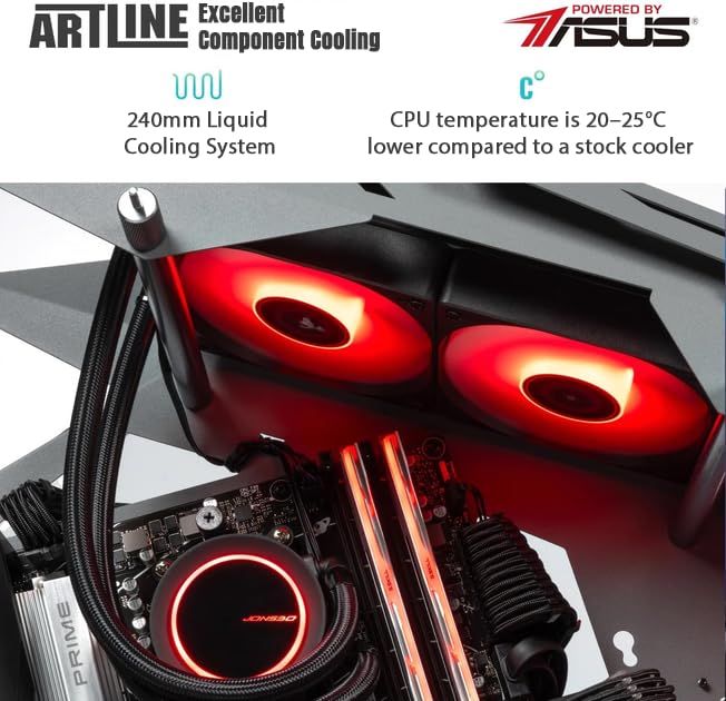 Gaming PC ARTLINE Gaming MOD (MODv40) / ARTLINE/AMD Ryzen™ 7 / AMD 8-core Ryzen 7 9800X3D 4.7-5.2GHz / GeForce RTX 4070 Super 12GB / 64GB DDR5-6000 / 2TB NVMe Gen4 Basic/AMD B650 / Prime B650M-A