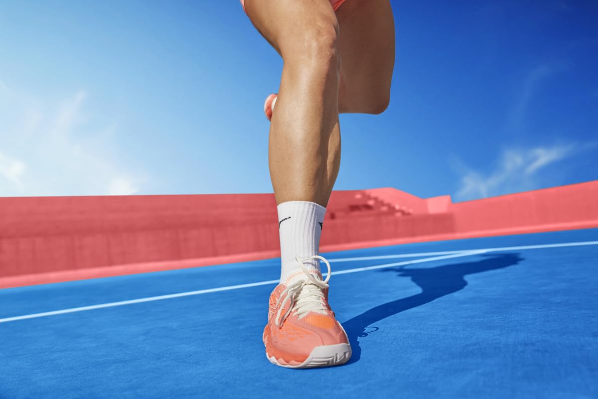 Mizuno Wave Enforce Tour AC Women Tennis Shoe, Candy Coral-Snow White, 11