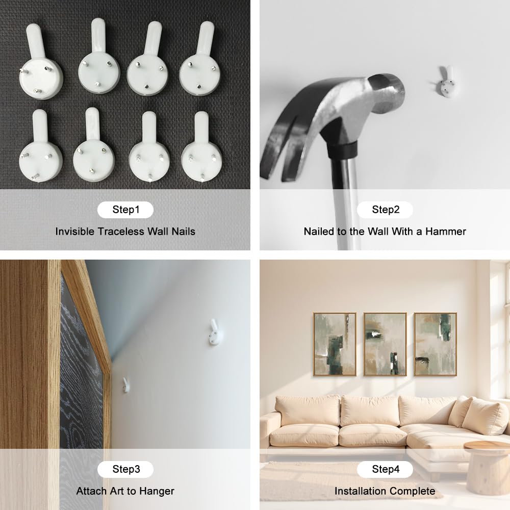 BICERE Large Abstract Green Brown Framed Canvas Wall Art,Modern Brush Stoke Wall Decor,Neutral Beige Grey Wall Painting,Rustic Minimalist Artwork for Living Room,Bedroom,Dining Room,Office -16"x24"x3