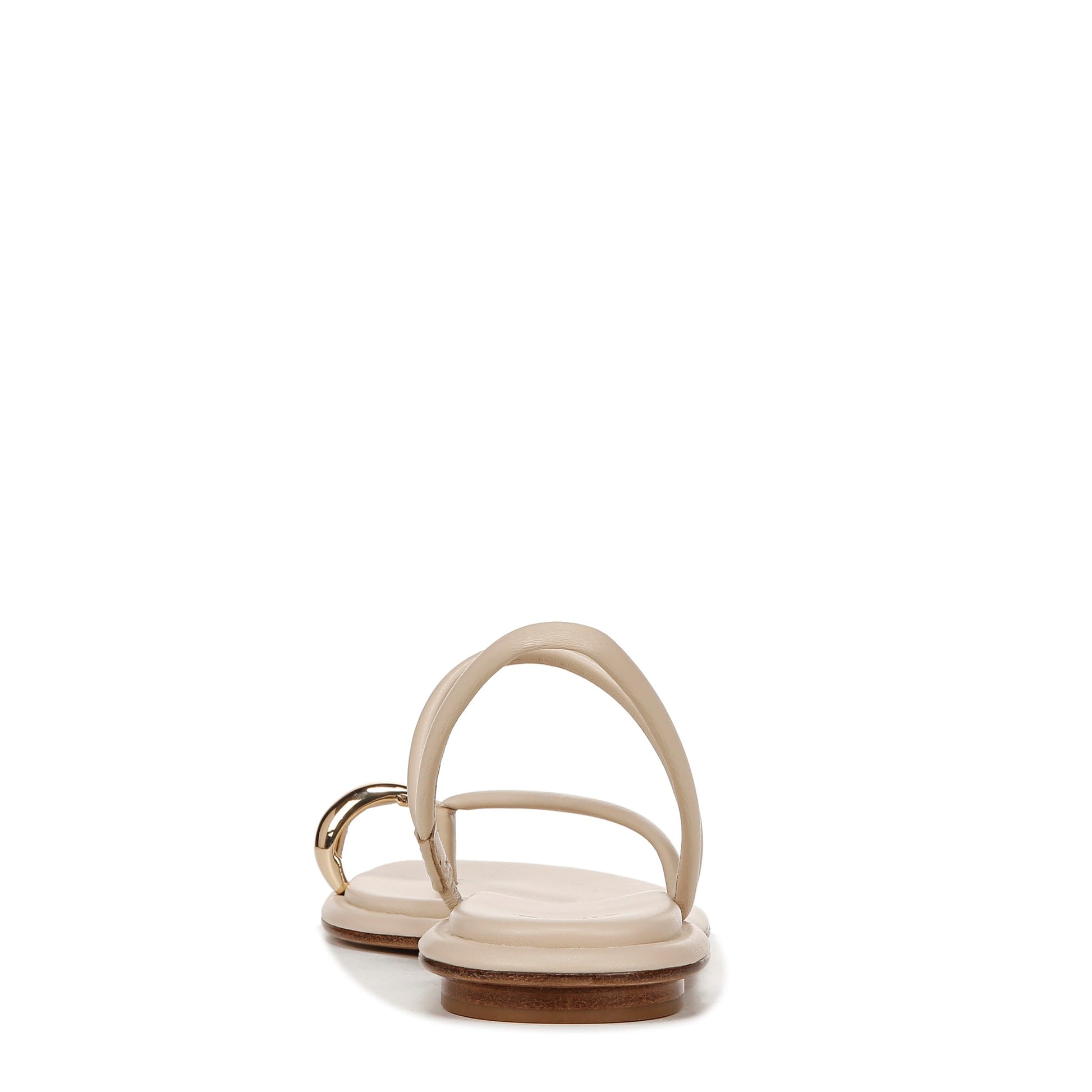 Vince Women's Lucila Flat Strappy Sandal Birch Sand Beige Leather 6.5 M