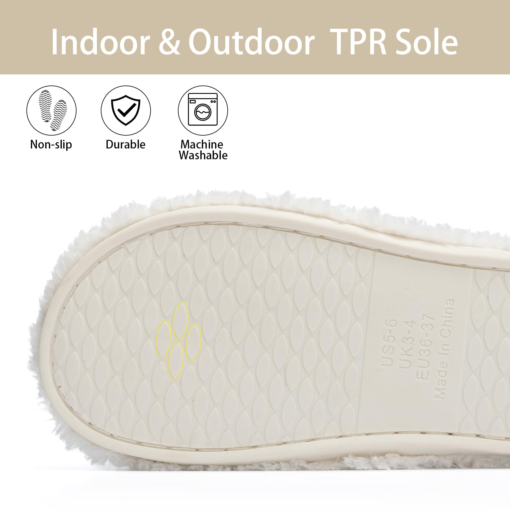 GOEWY Fuzzy Open Toe Slippers for Women Indoor Cozy Memory Foam Slip On House Slides Shoes Gifts for Womens Her Mom