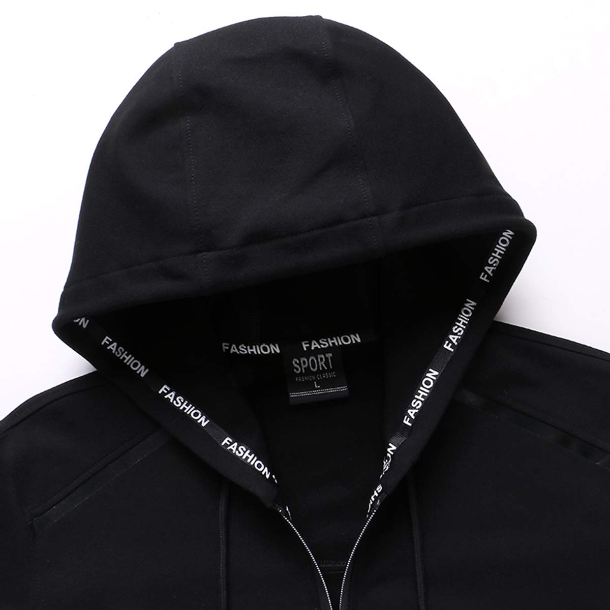 PRIJOUHE Men's Tracksuit Hooded Fitness Sport Suits Gym Hoodie 2 Piece Hoodies Joggers Sweatpants Sets Gym Jogging Tracksuits