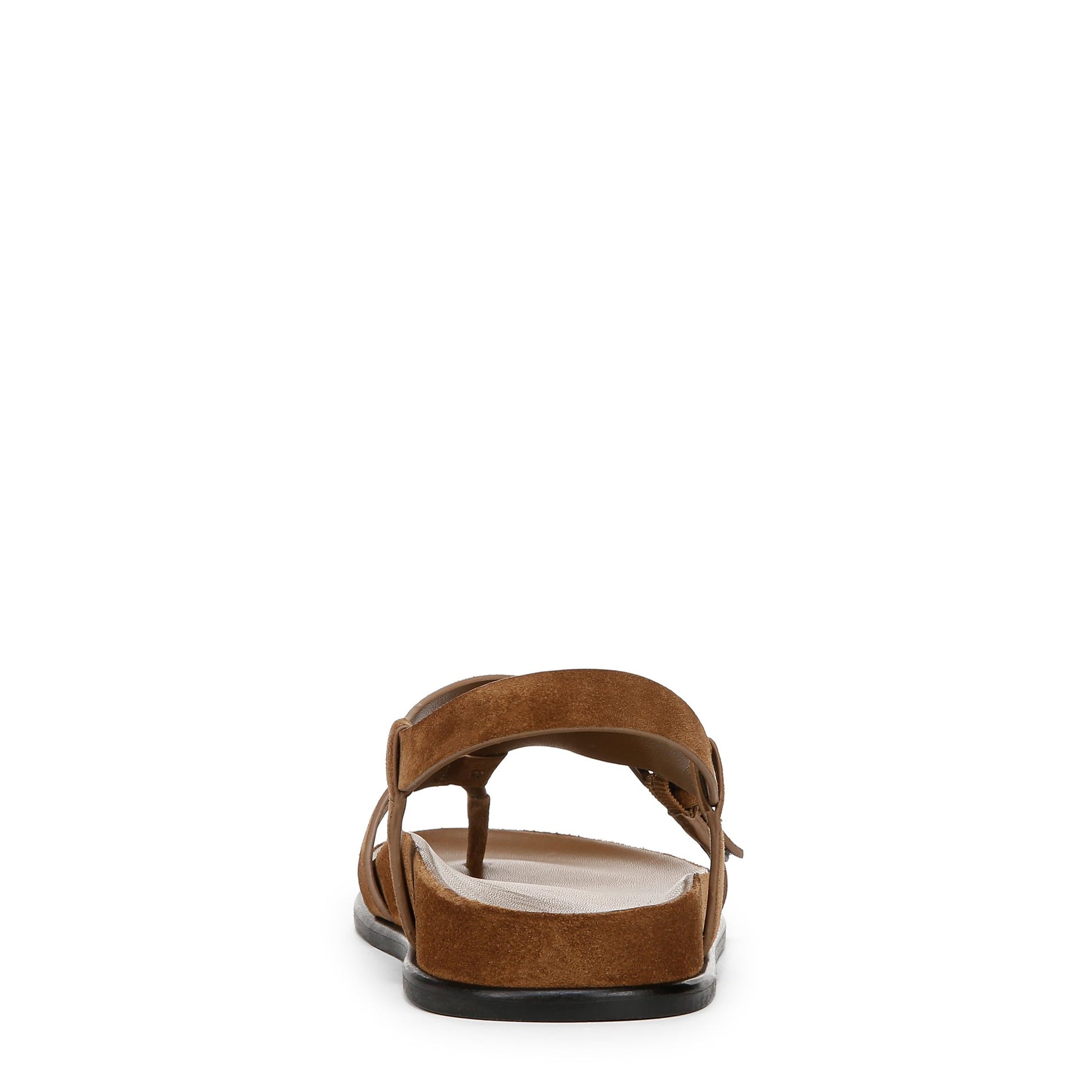 Vince Womens Franca Flat Sandal Elmwood Suede 8 M