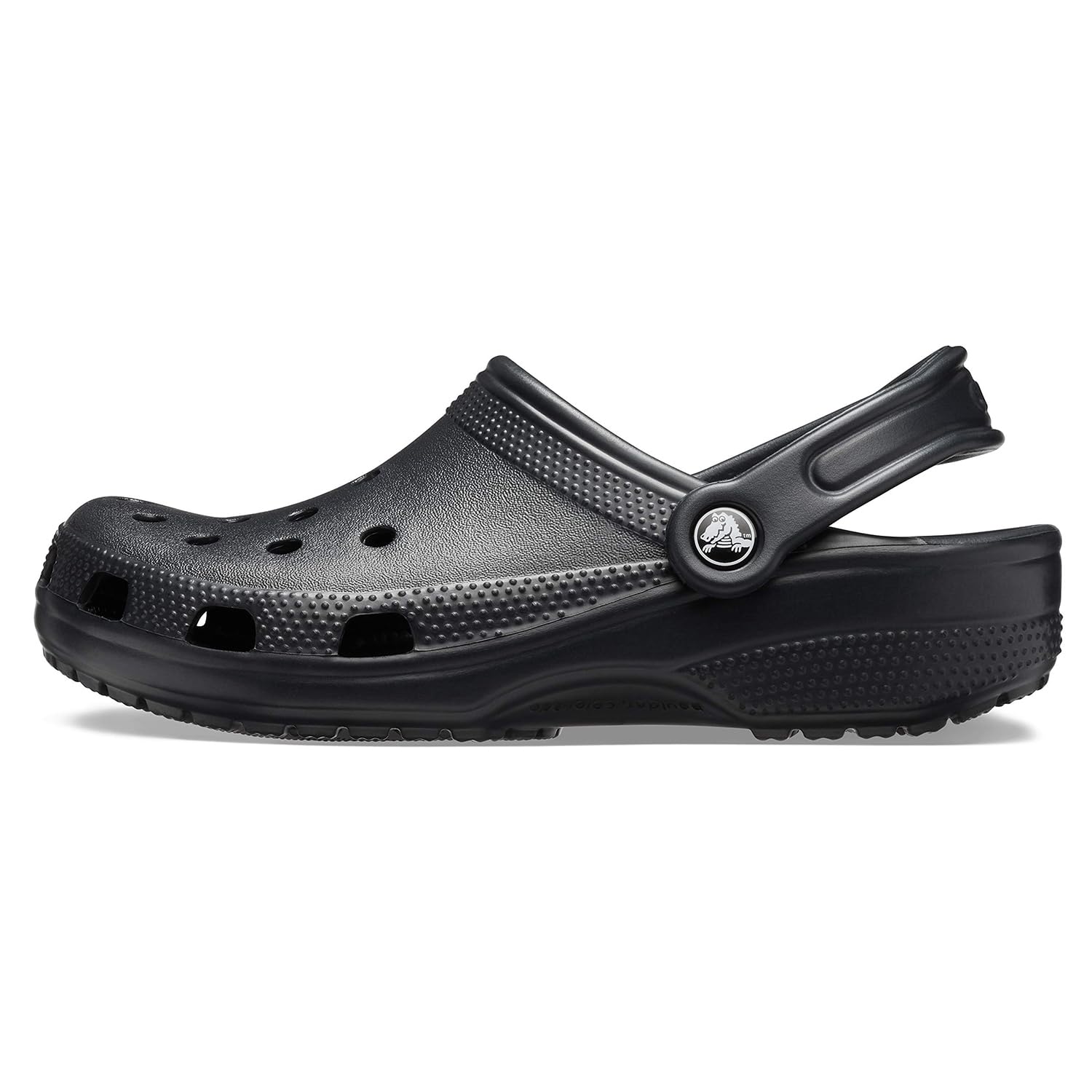 Crocs Unisex-Adult Classic Clogs, Black, 9 Men/11 Women