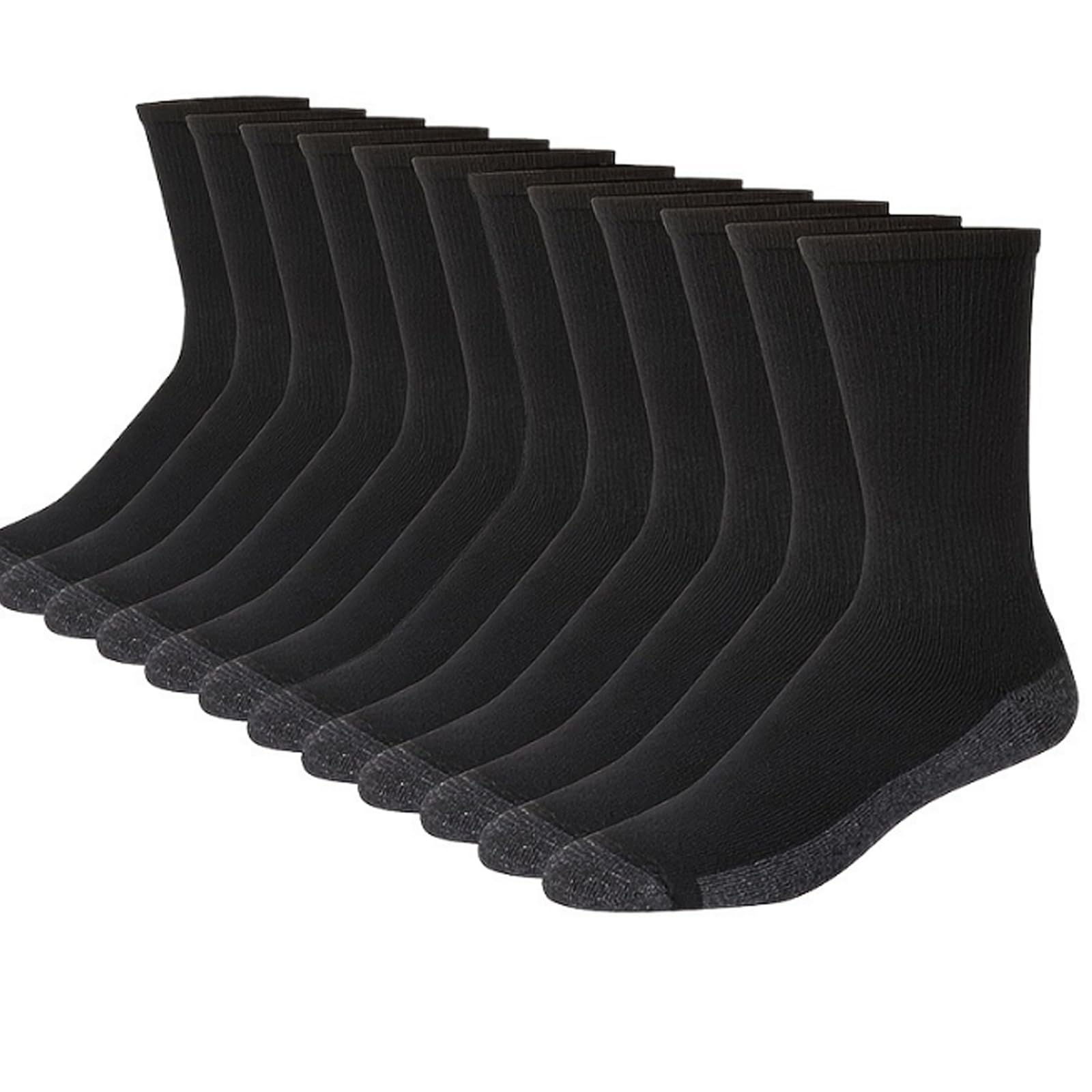 20 Pairs Crew Athletic Socks for Men Moisture Wicking Cushion Crew Socks for Sport Running Traveling (Mixed Colors)