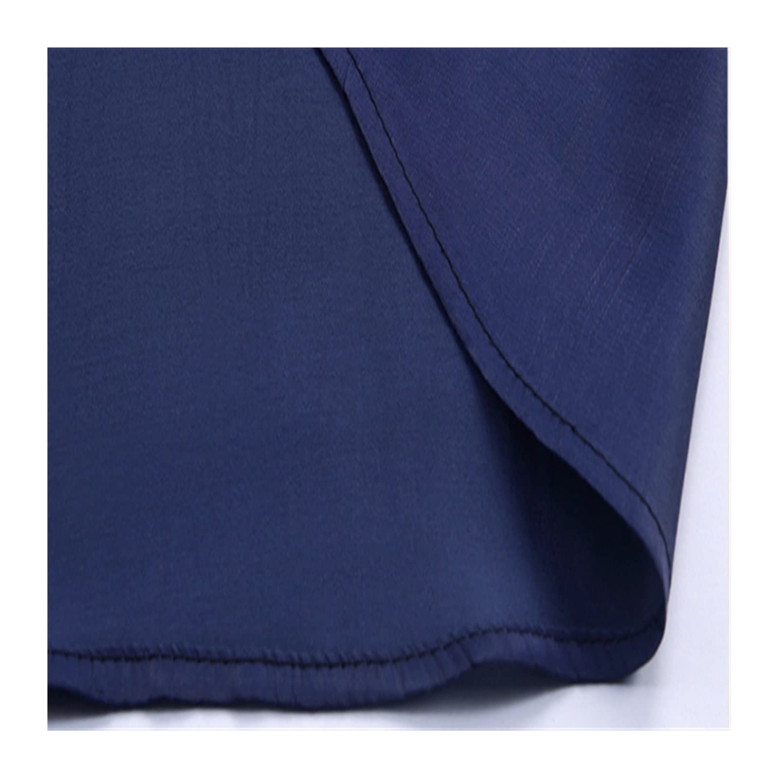 Satin Shirts Mens Ice Silk Shirts for MensShirt Light Long Sleeves Dresses Blouses Large Size(E,2XL)