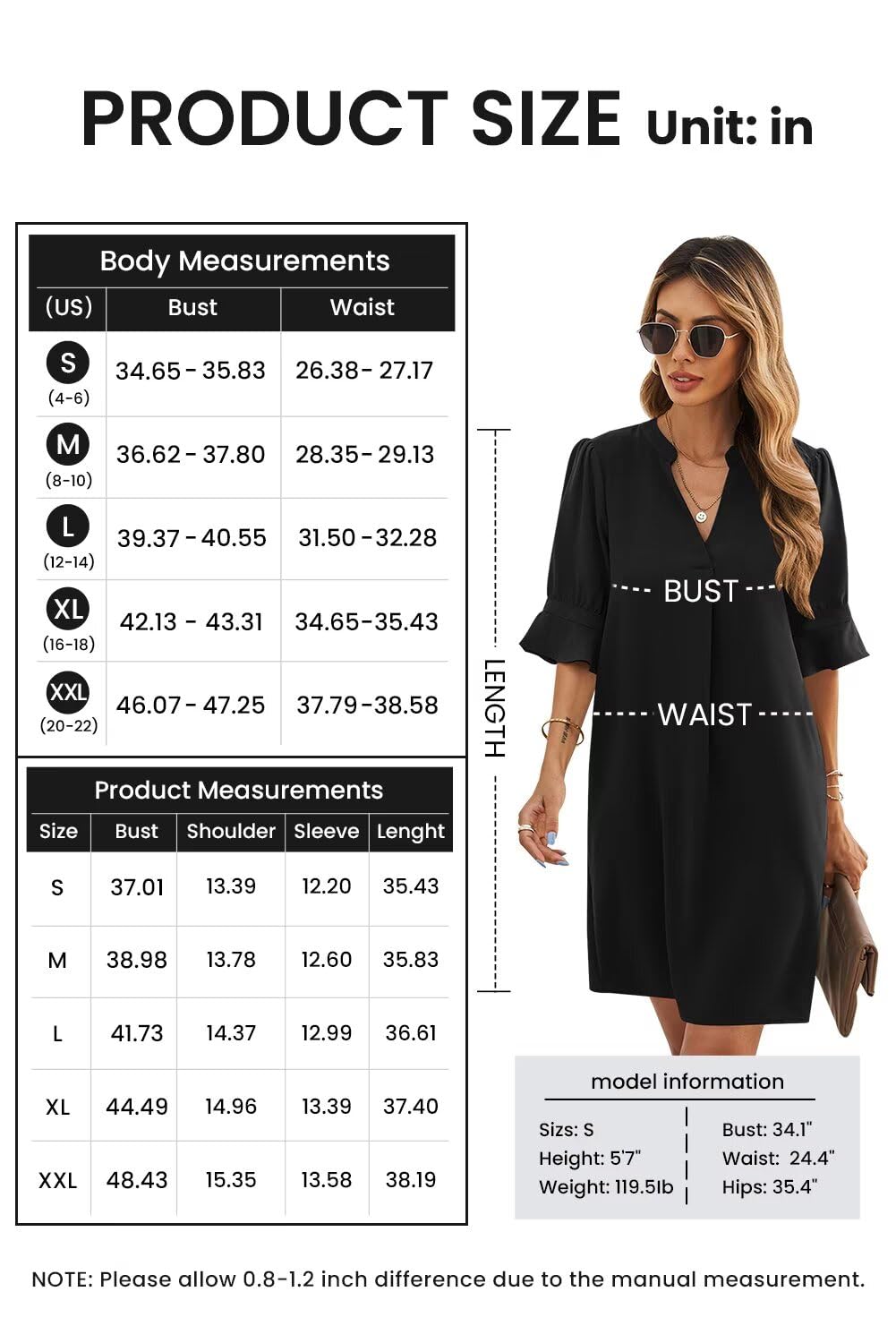 Wkior Short Sleeve Dress for Women V Neck Casual Loose Flowy Swing Shift Dresses Light Green XL