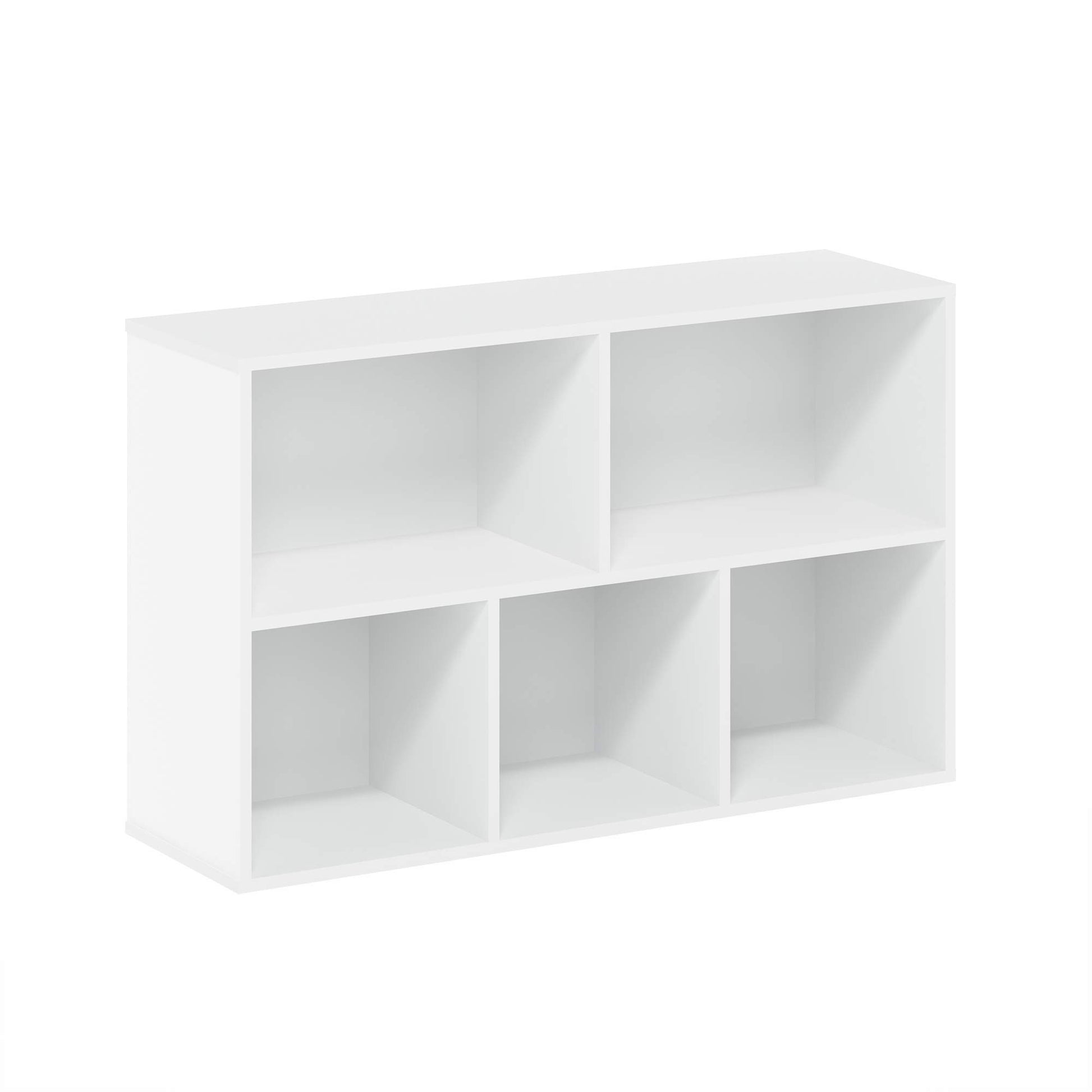 Furinno Luder Bookcase / Book / Storage , 5-Cube, White
