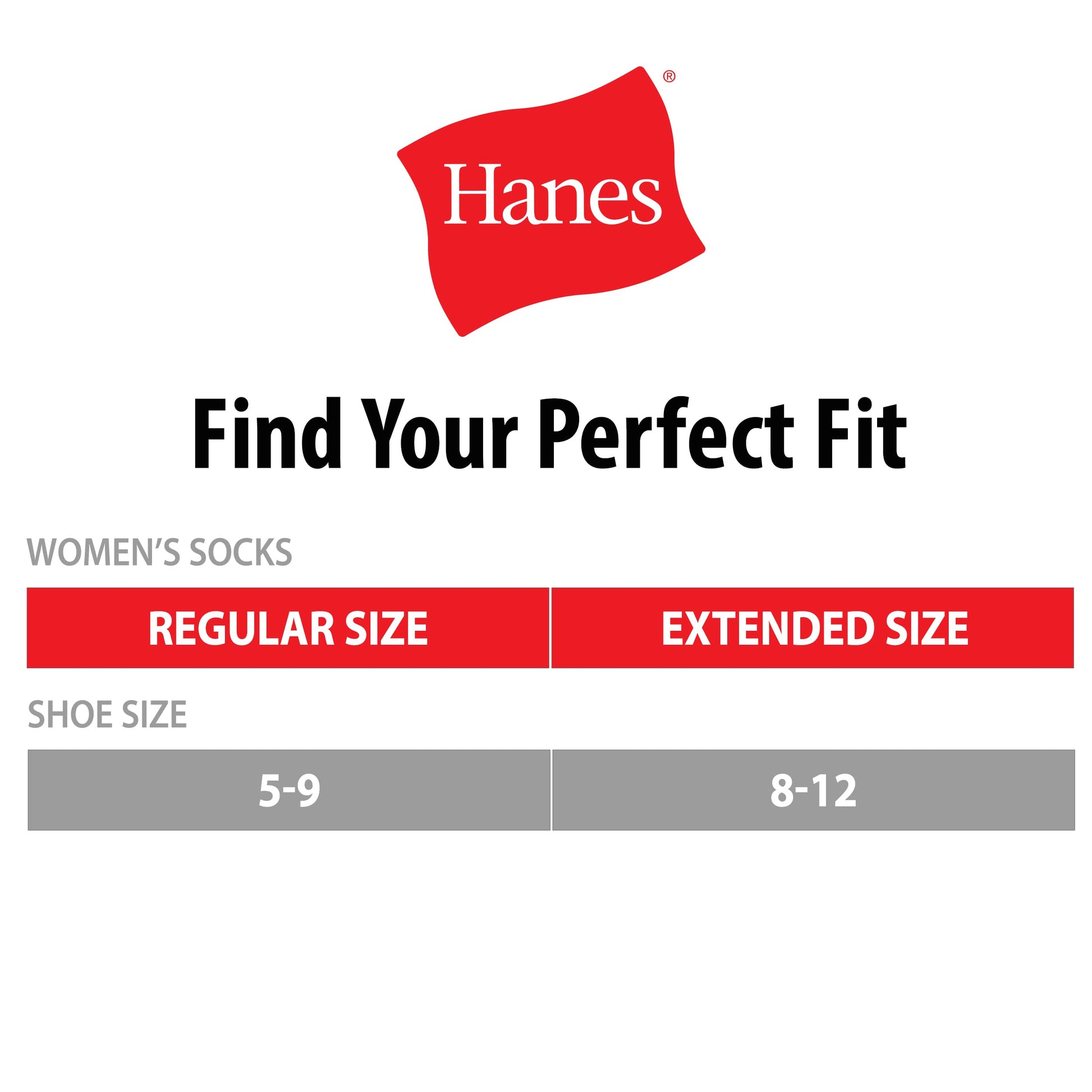 Hanes Women's Value, Show Soft Moisture-Wicking Socks, Available in 10 and 14-Packs, Black-14, 8-12