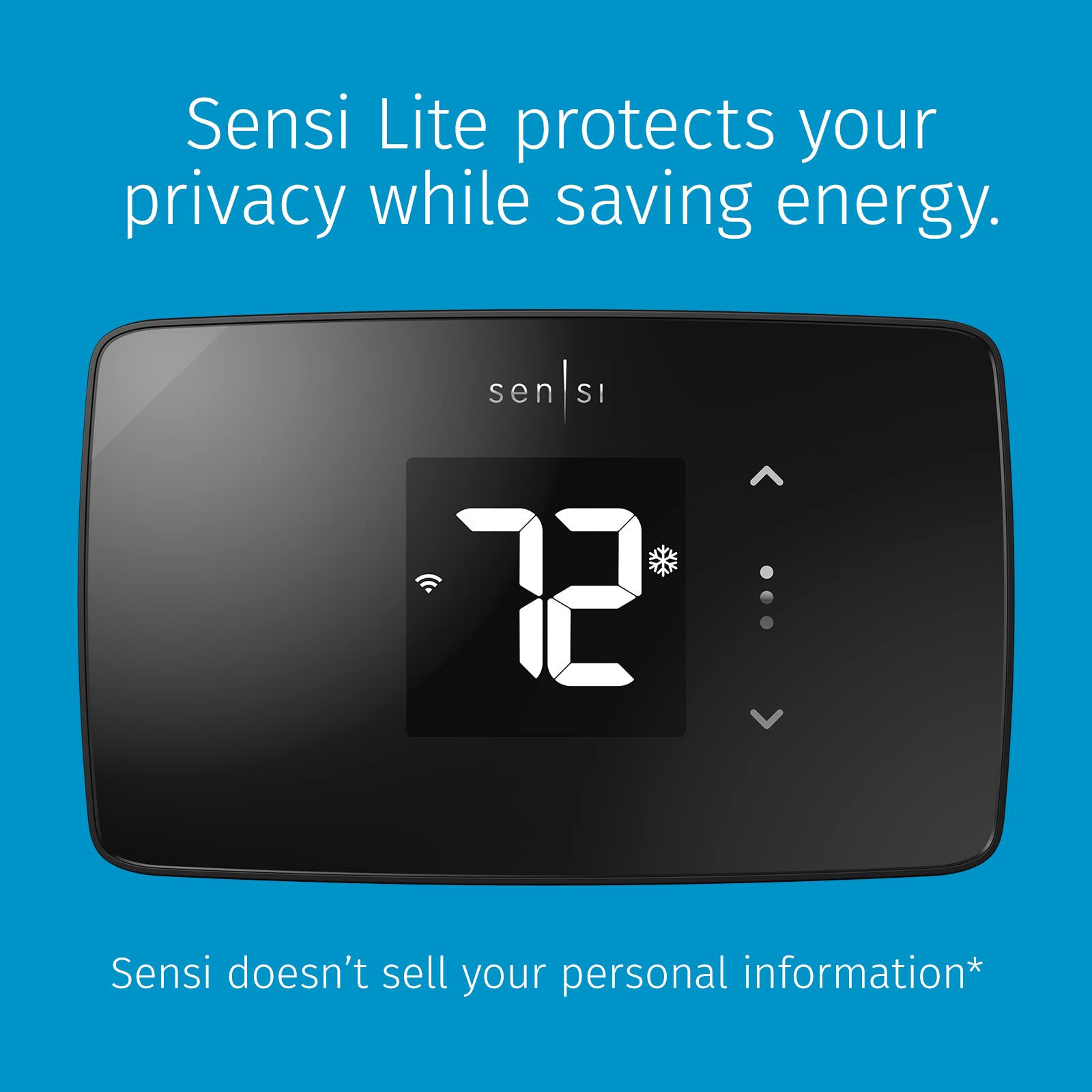 Sensi Lite Smart Thermostat, Data Privacy, Programmable, Wi-Fi, Easy DIY, Works With Alexa, Energy Star Certified, ST25, Most Systems C-Wire Not Required, Except On Heat/Cool Only and Heat Pump System