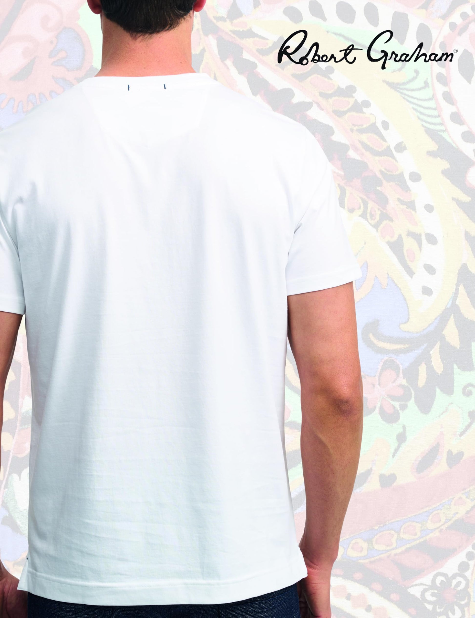 Robert Graham Men's Short Sleeve Crew Neck Graphic T-Shirt, White Bulldog, 3XLarge