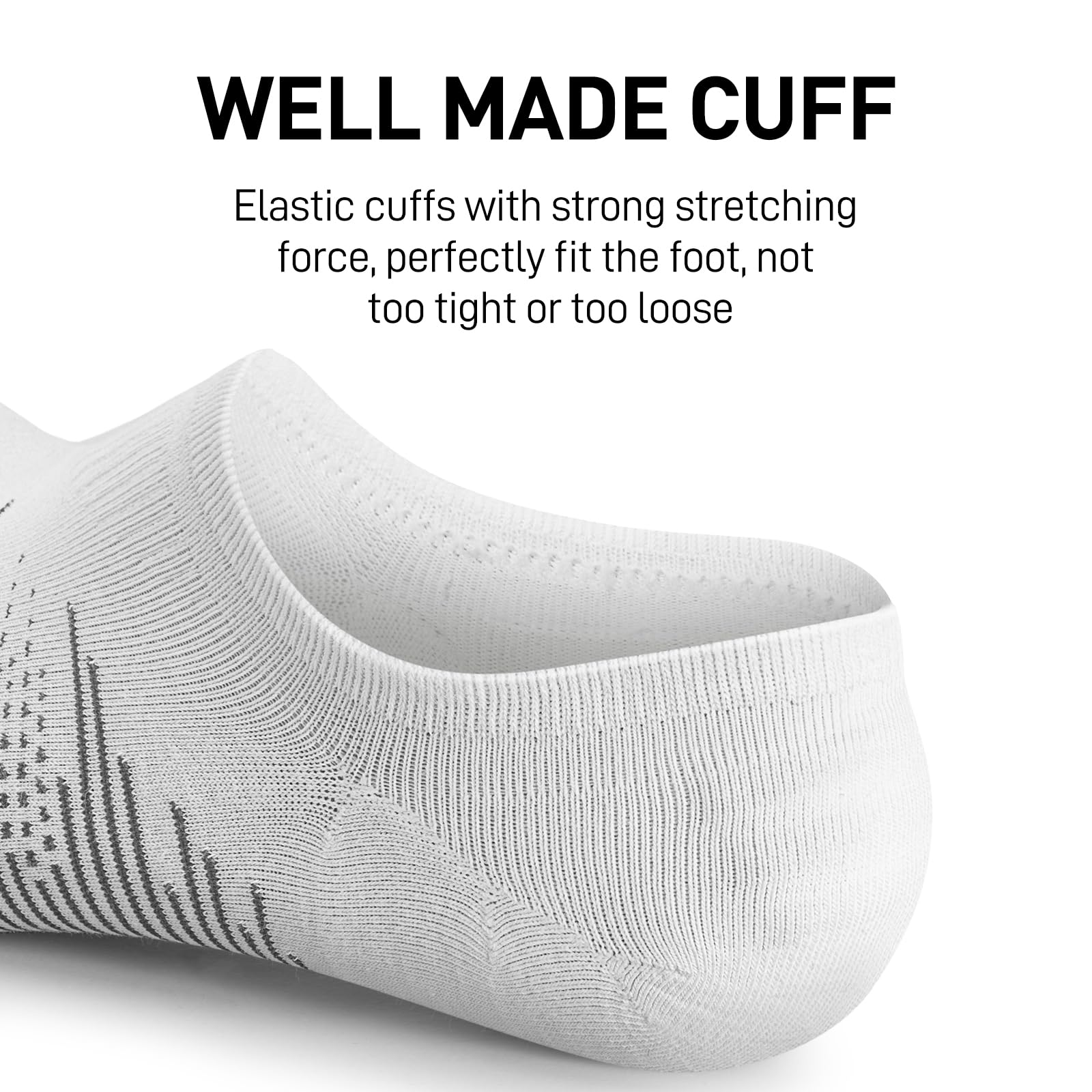 wernies No Show Socks Men 10 Pairs Ankle Low Cut Cotton Men Socks with Non Slip Grips 6-10