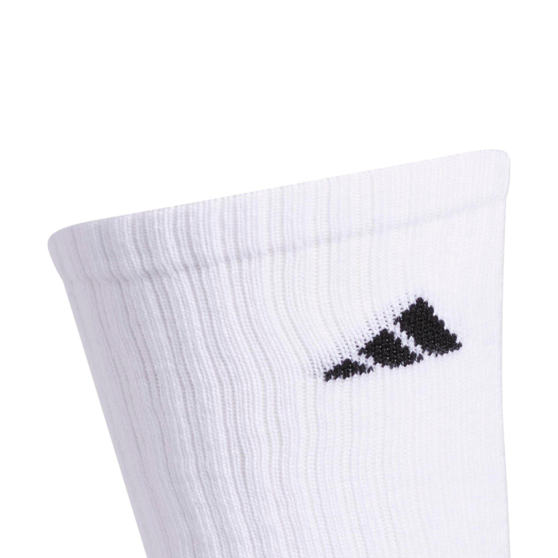 adidas Men's Athletic 6-Pack, Cushioned Crew Socks with Arch Compression for a Secure Fit, White/Black/White, Large