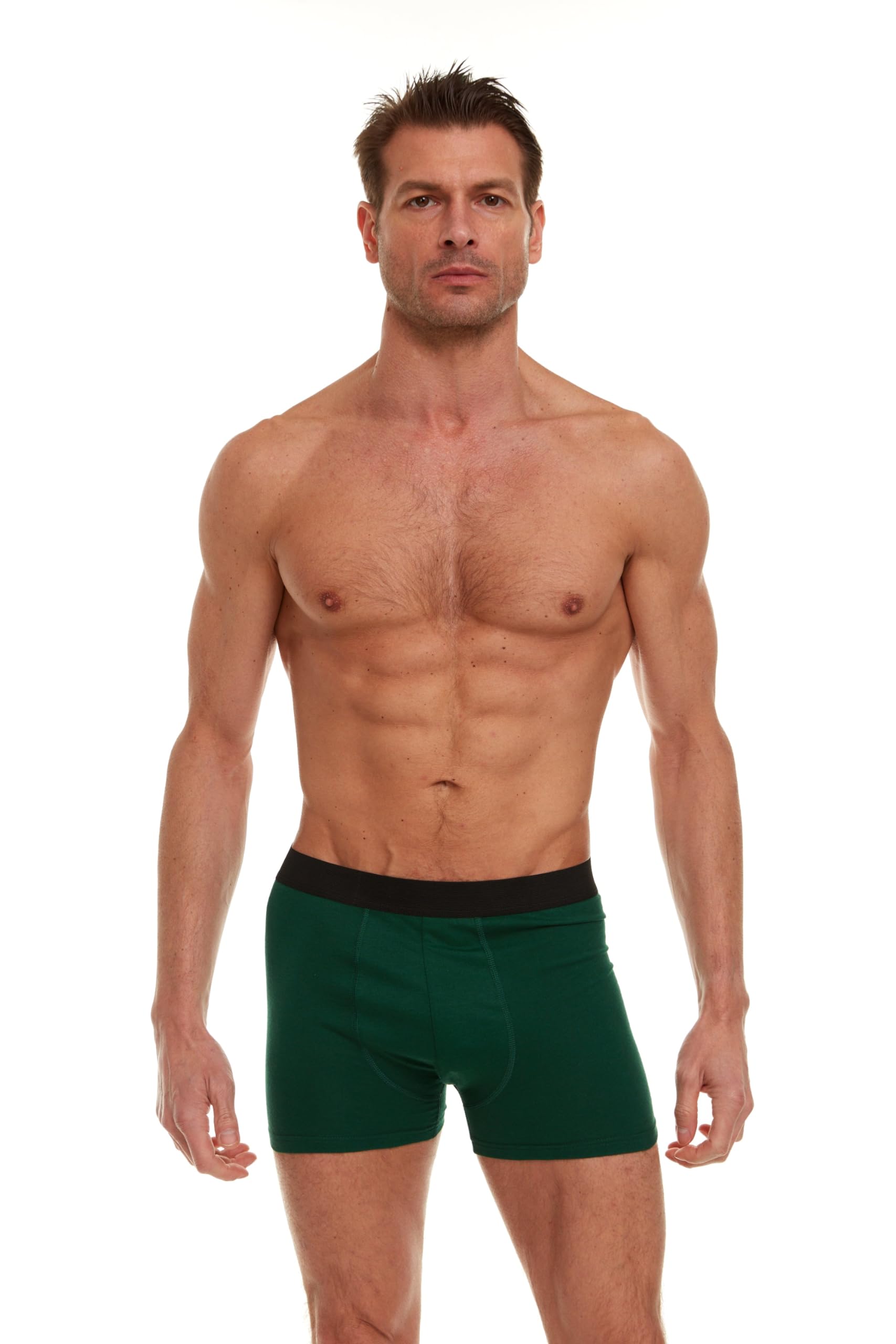 Yacht & Smith 12 Pack of Mens Boxer Briefs Underwear Bulk, 100% Cotton, Soft, Comfortable, Assorted Colorful Brief