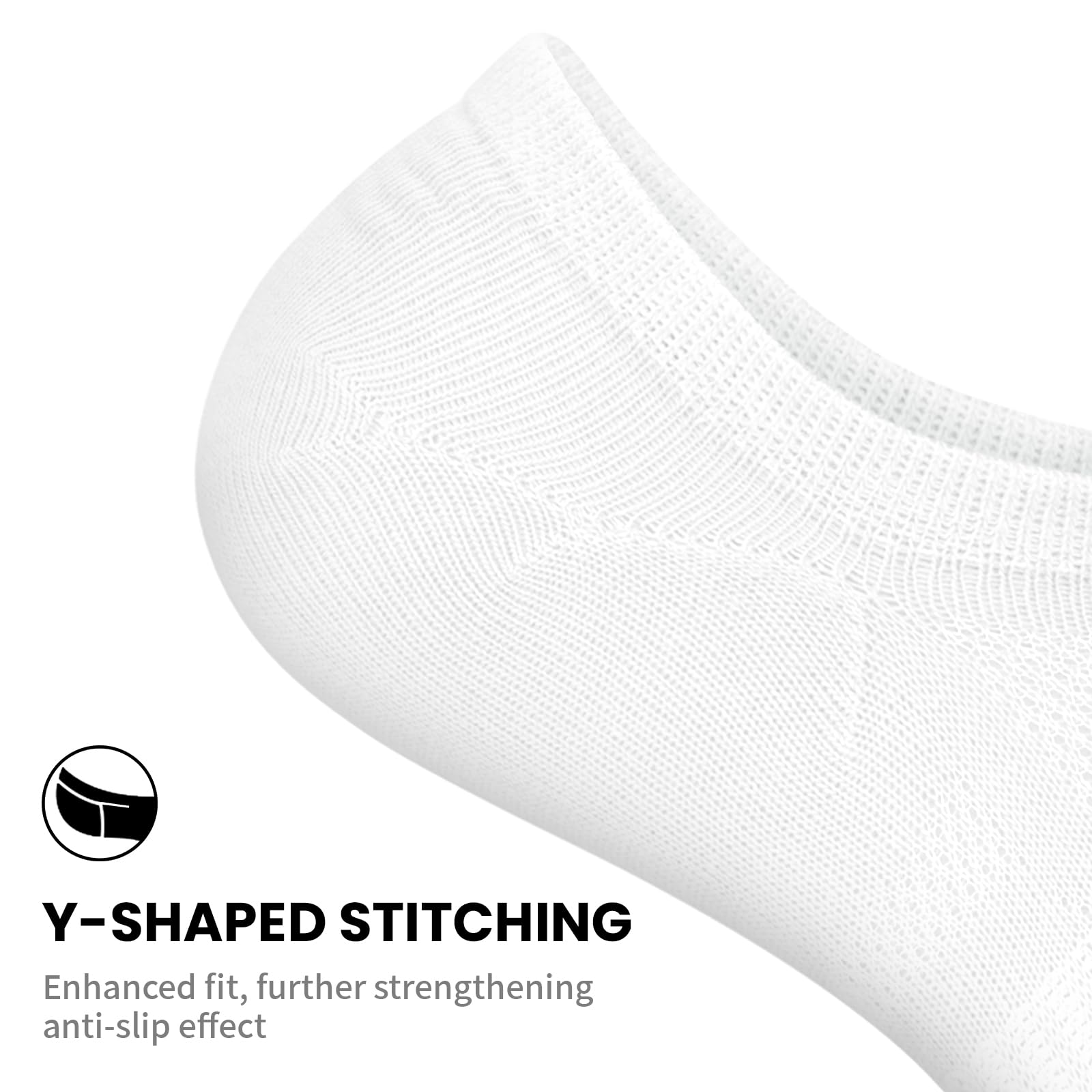 wernies No Show Socks for Women - 8 Pairs Low Cut Invisible Casual Short Ankle Socks for women Black/White/Gray 5-8