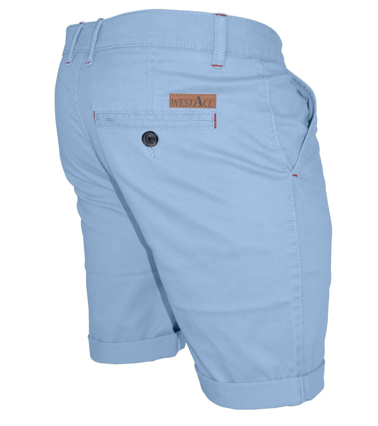 WESTACE Mens Stretch Chino Shorts Casual Flat Front Slim Fit Shorts Spandex Half Pant (30, Khaki)