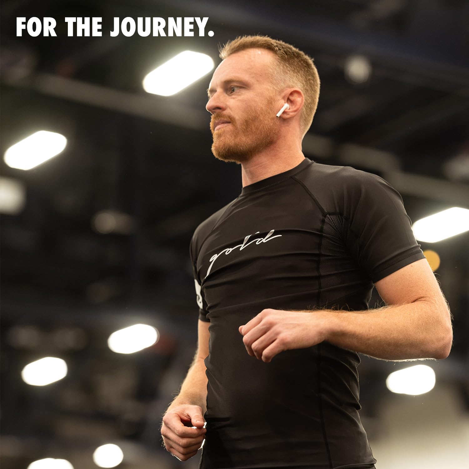 Gold BJJ Foundation Rash Guard - Ranked No-Gi and Gi Jiu Jitsu Rashguard (Short Sleeve, Black, L)