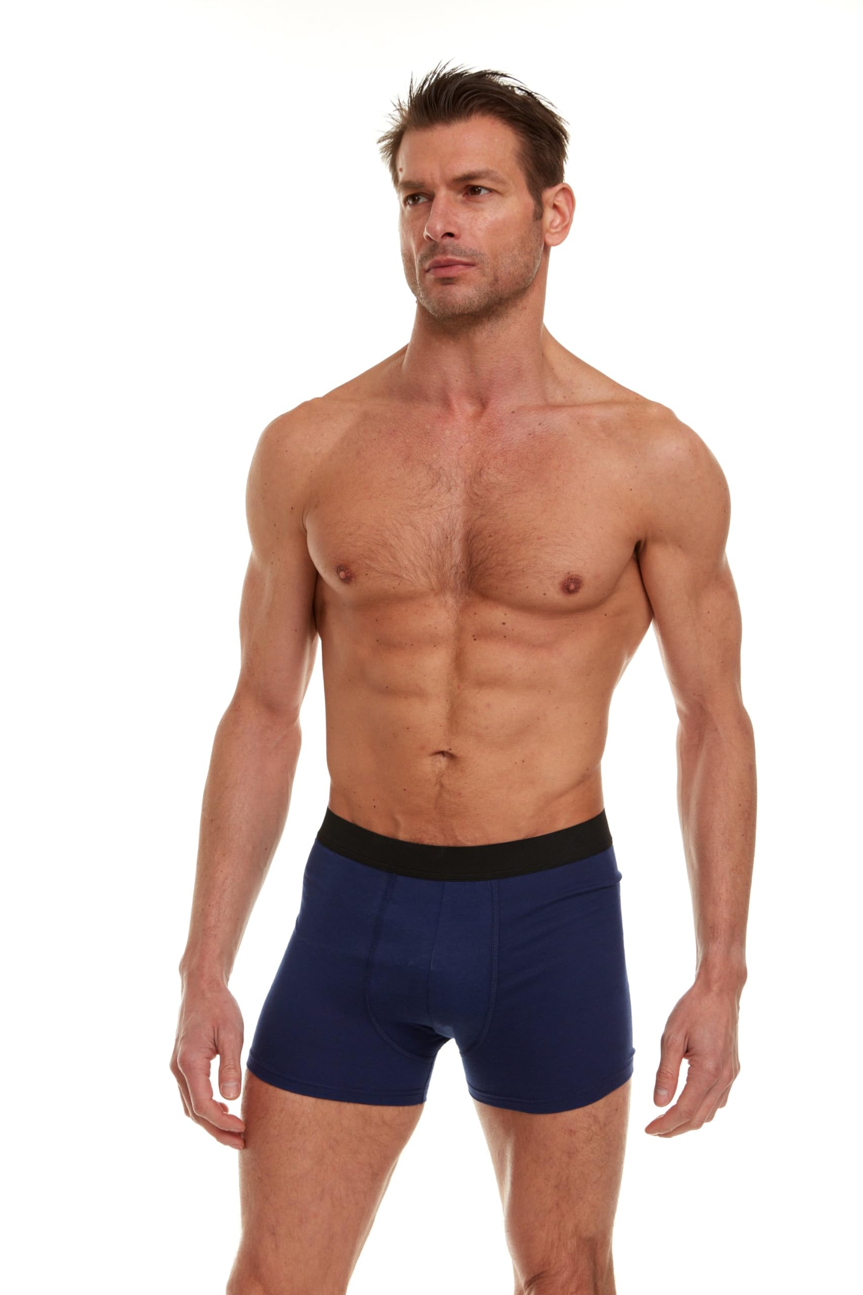 Yacht & Smith 12 Pack of Mens Boxer Briefs Underwear Bulk, 100% Cotton, Soft, Comfortable, Assorted Colorful Brief