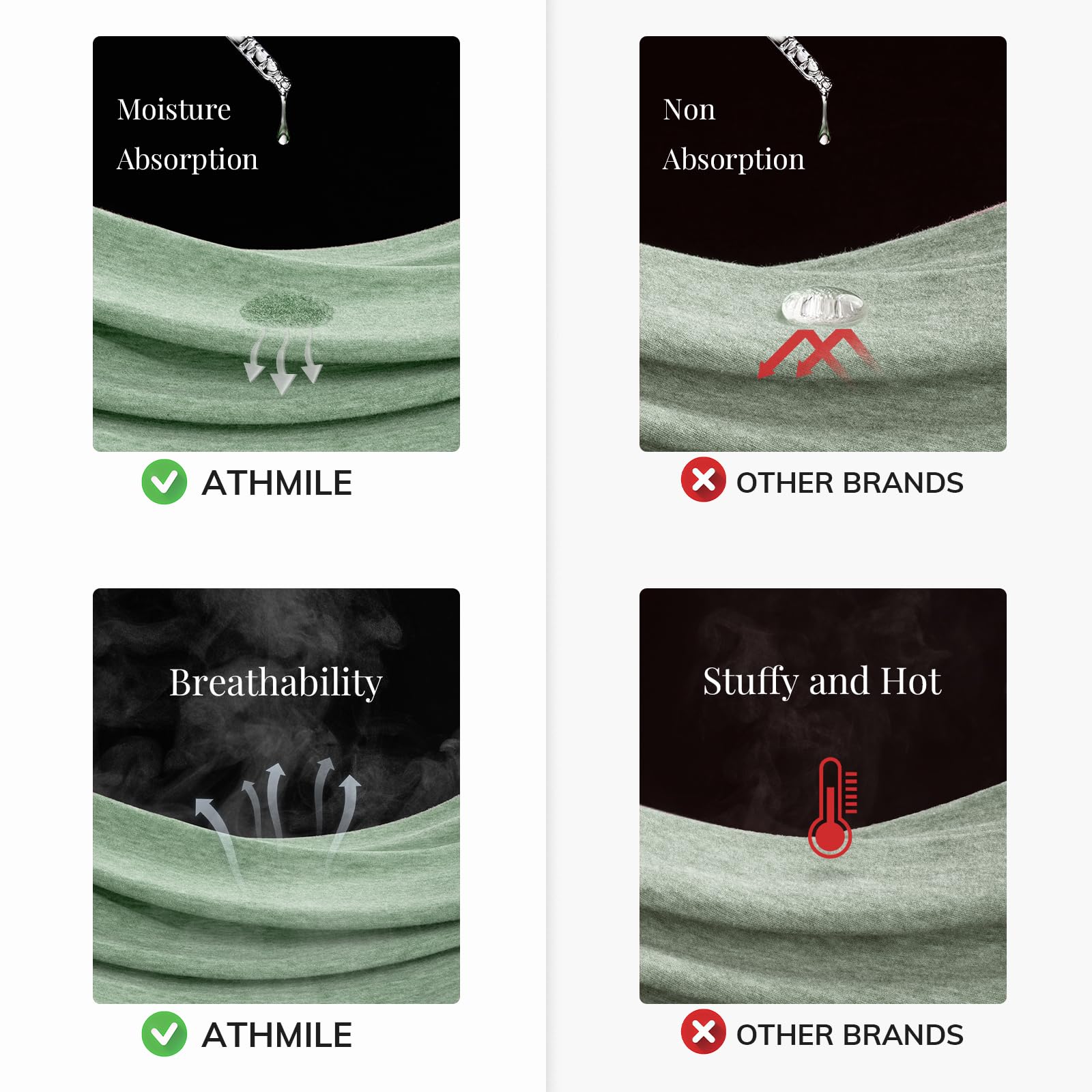 ATHMILE Womens T Shirts for Women Short Sleeve V Neck Basic Tees Tunic Tops Loose Fit Casual Summer Outfits Clothes Beach