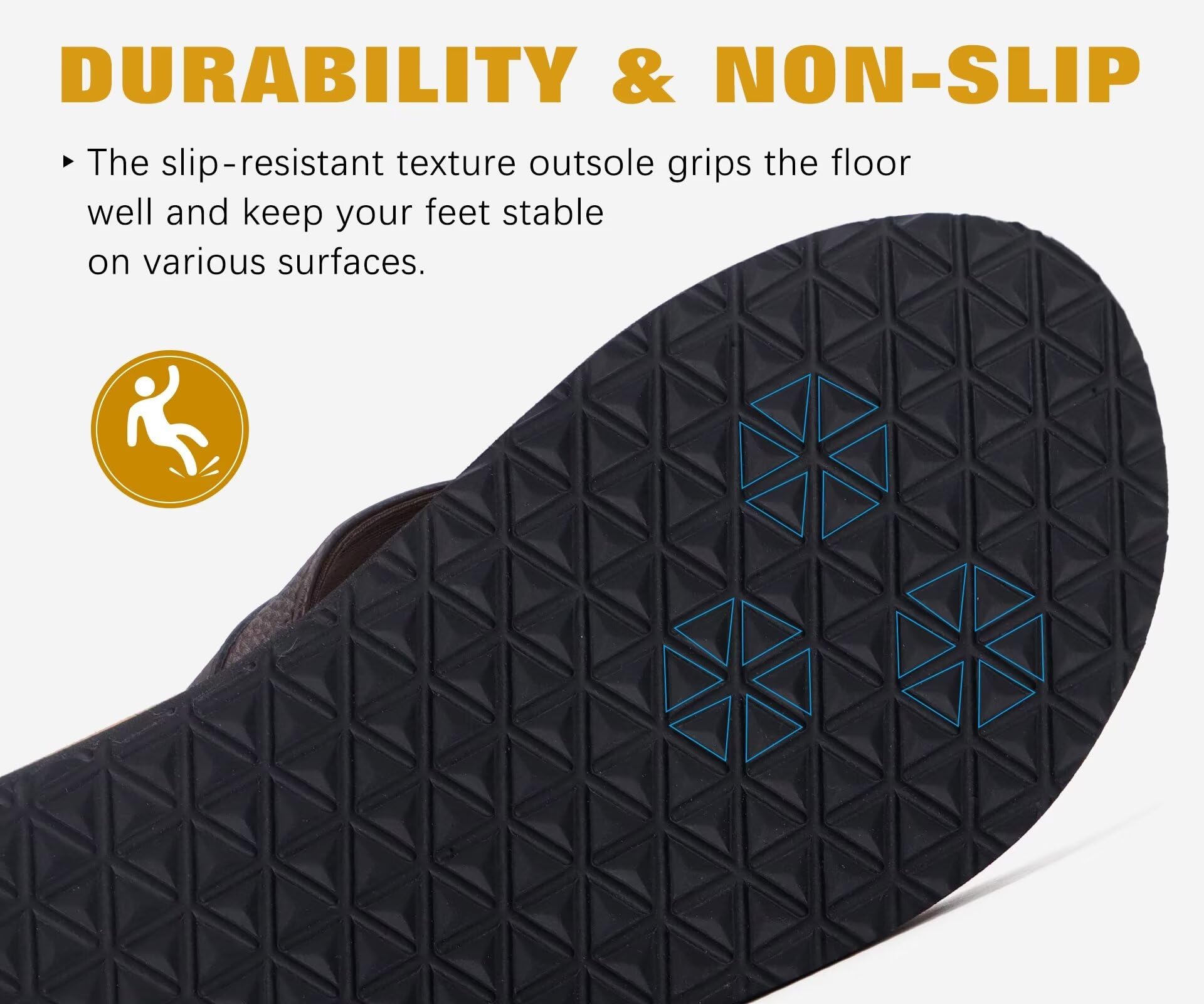 KuaiLu Mens Leather Flip Flops Arch Support Summer Beach Pool Water Thong Sandals Waterproof Essentials Walking Shoes Slip on Orthotic Casual Sport Cushioned Wide Slides Shower Slippers Khaki Size 11