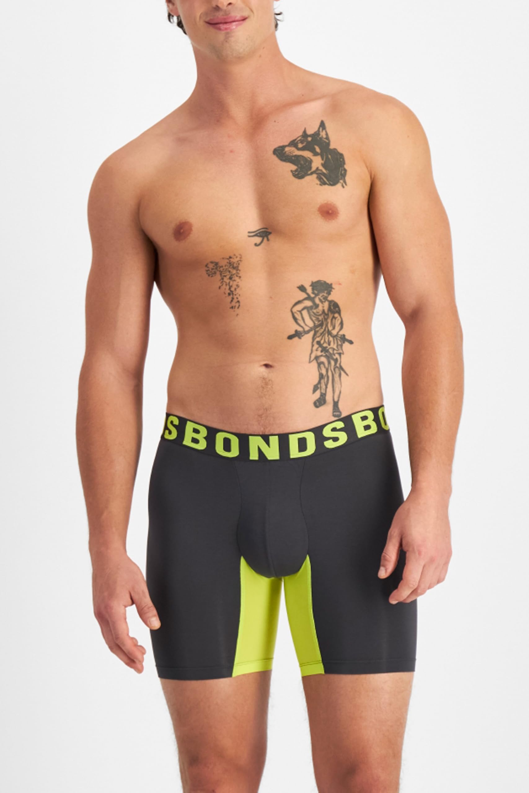 Bonds Men's Underwear Anti-Chafing Boxer Briefs Pack, Chafe Off Men's Boxer Briefs, Viscose/Bamboo Underwear for Men, 3-Pack