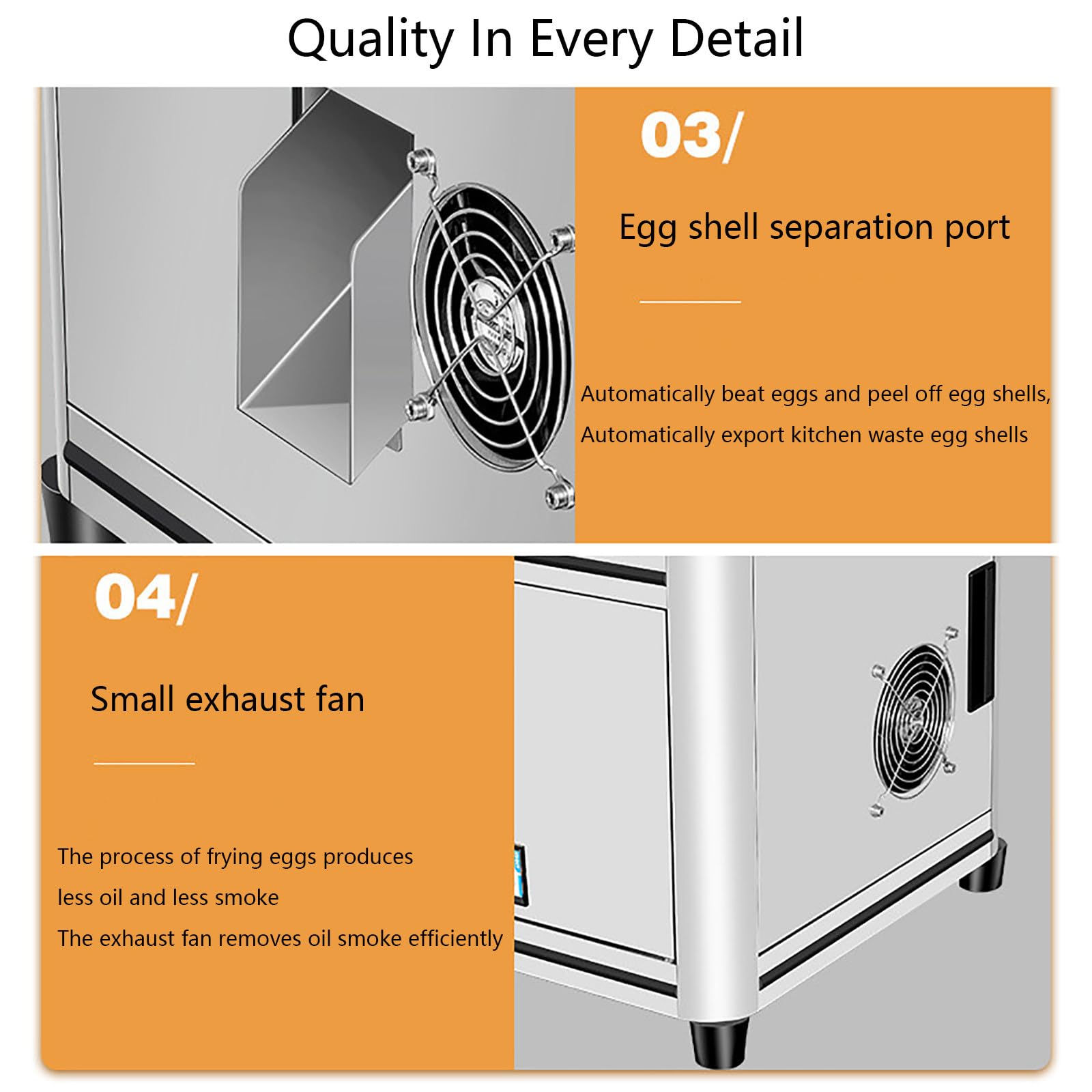 Automatic Egg Fryer & Omelette Maker - Smart Touch Screen, Commercial Egg Cooking Machine for Perfect Fried Eggs & Omelets, Easy to Use & Clean, Ideal for Home & Restaurant