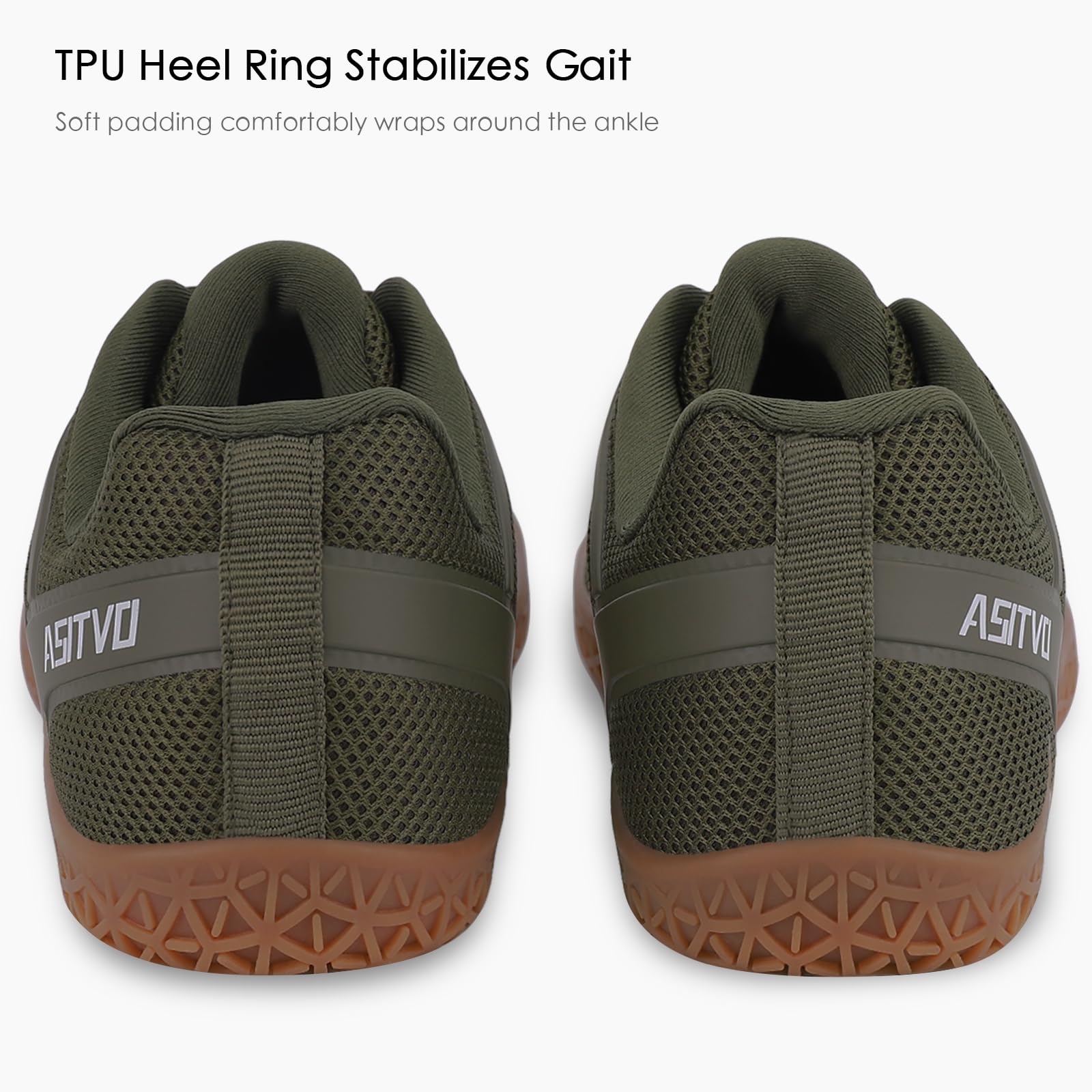 ASITVO Wide Men's Barefoot Zero Drop Sole Minimalist Width Toe Box Walking Shoes Sneakers Size 11 TPU No-Sew Upper Cross-Trainer Trail-Running Shoes Army Green 45