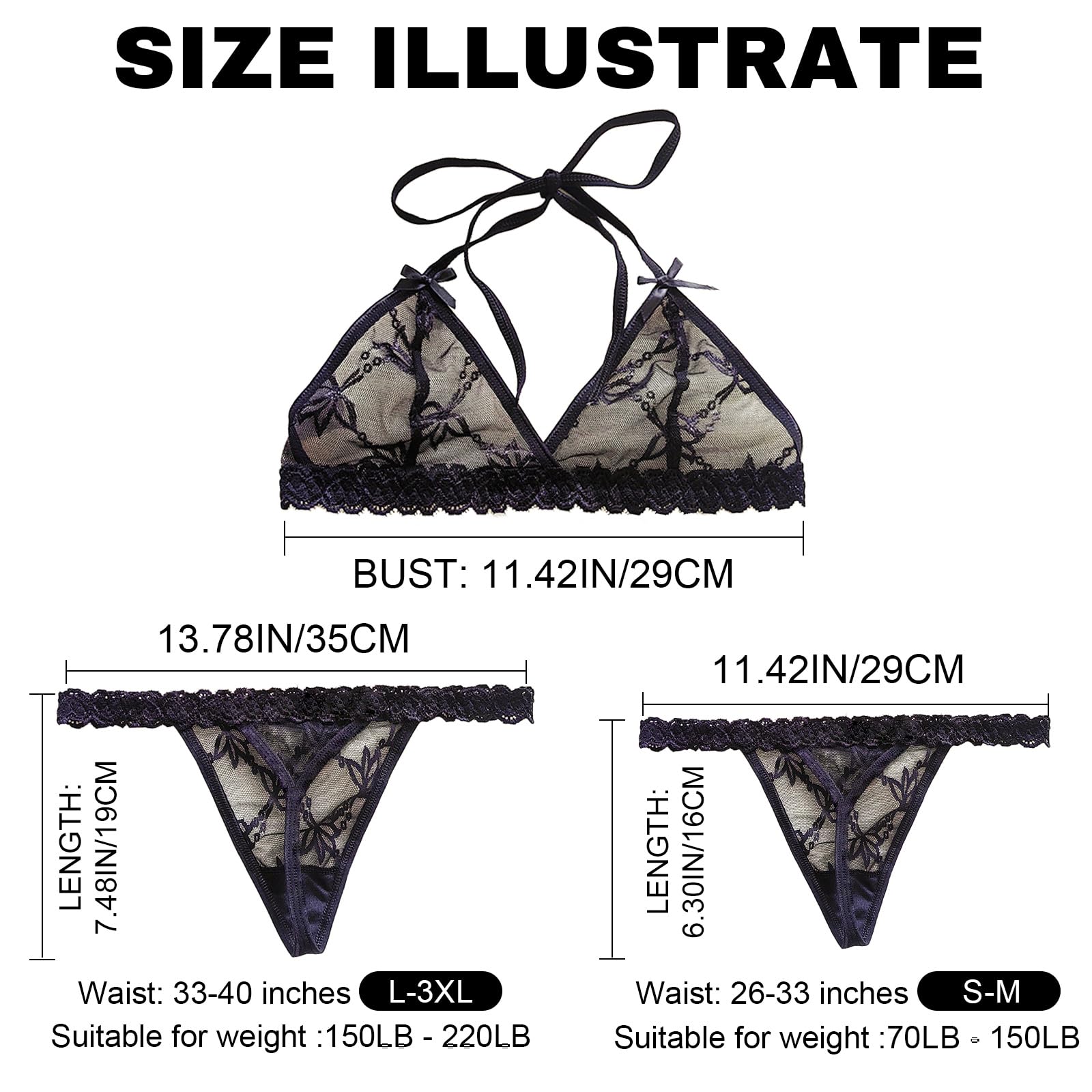 Oqeiplx Personalized Thongs with Names Bra Set,Custom Sexy Lace Thongs with Name,Personalized Underwear Panties Lace Bikini Set for Women