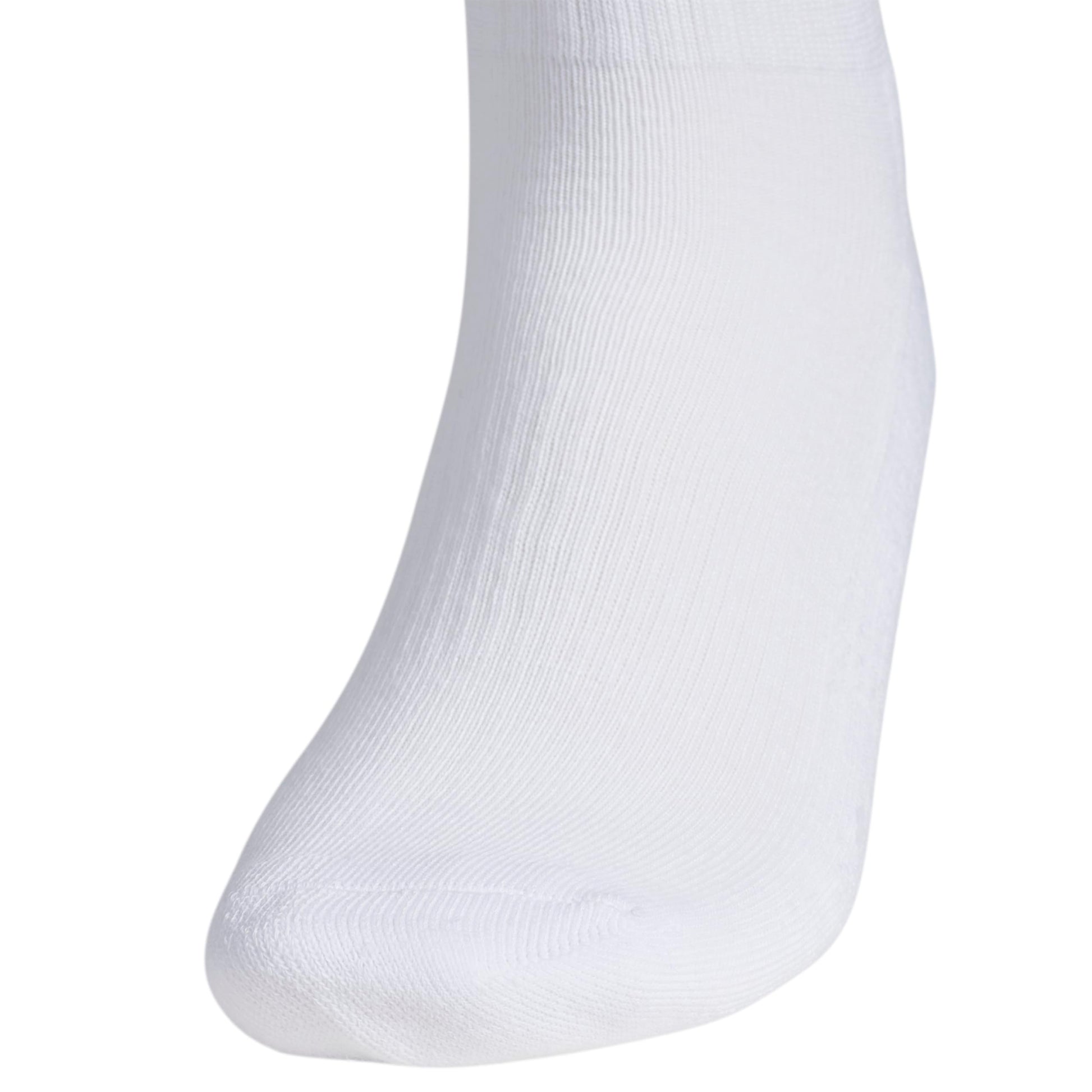 adidas Men's Socks, Athletic Cushioned Quarter 6-Pack, Ankle Fit with Arch Support, White/Black, Large