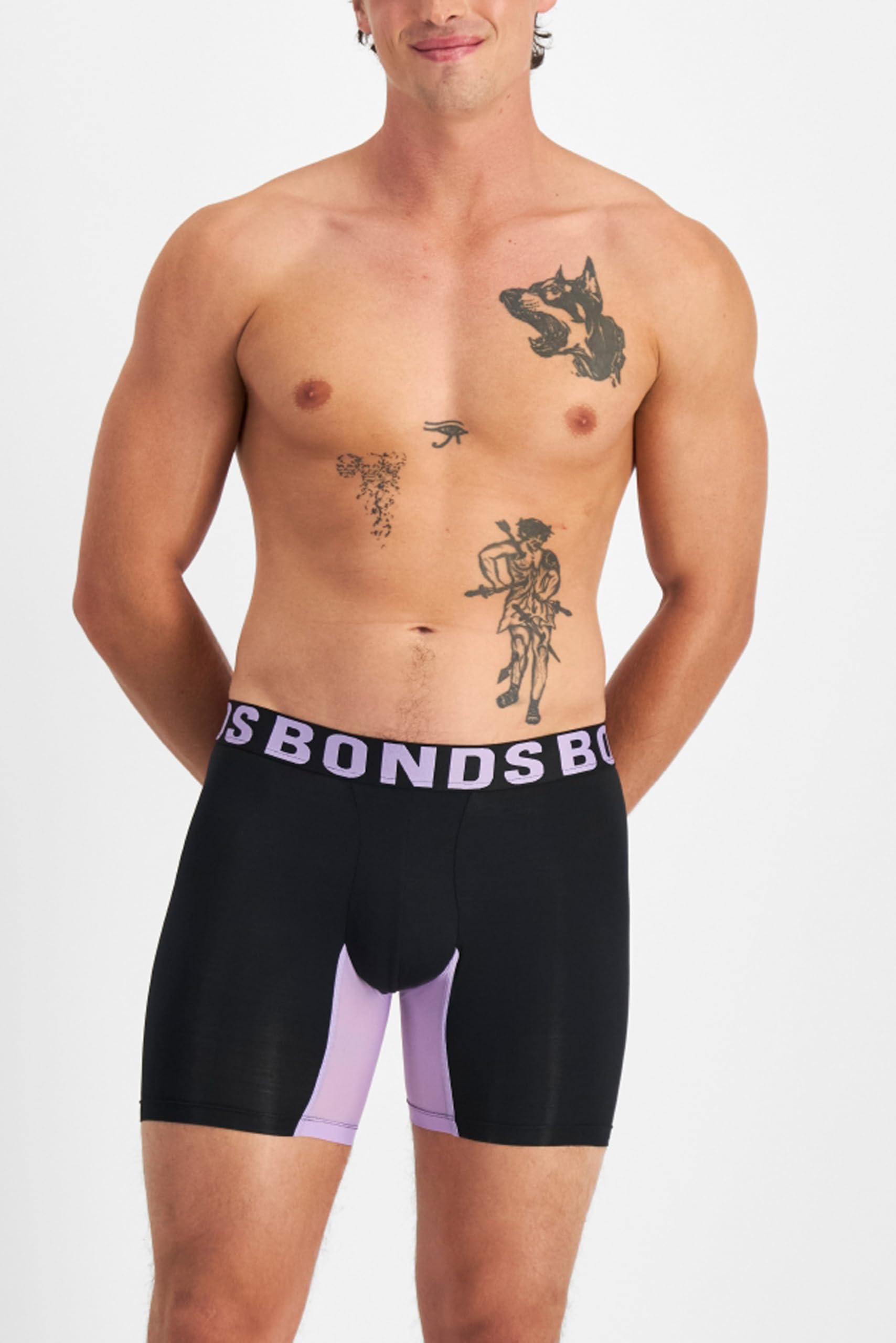 Bonds Men's Underwear Anti-Chafing Boxer Briefs Pack, Chafe Off Men's Boxer Briefs, Viscose/Bamboo Underwear for Men, 3-Pack