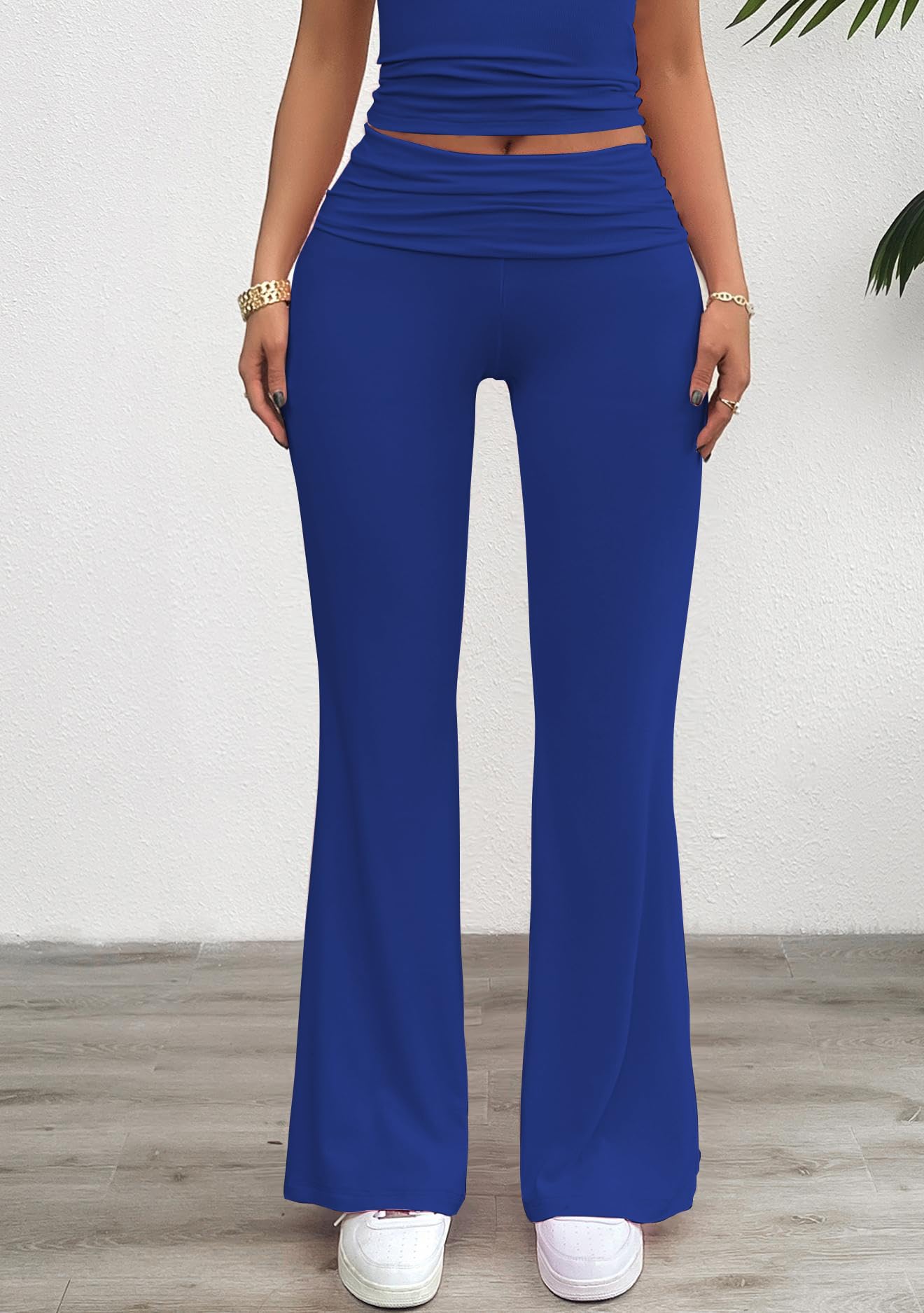 Nismruc Lounge Pants Women Casual Petite Comfy Trousers Trendy Ladies Bottoms Royal Blue M
