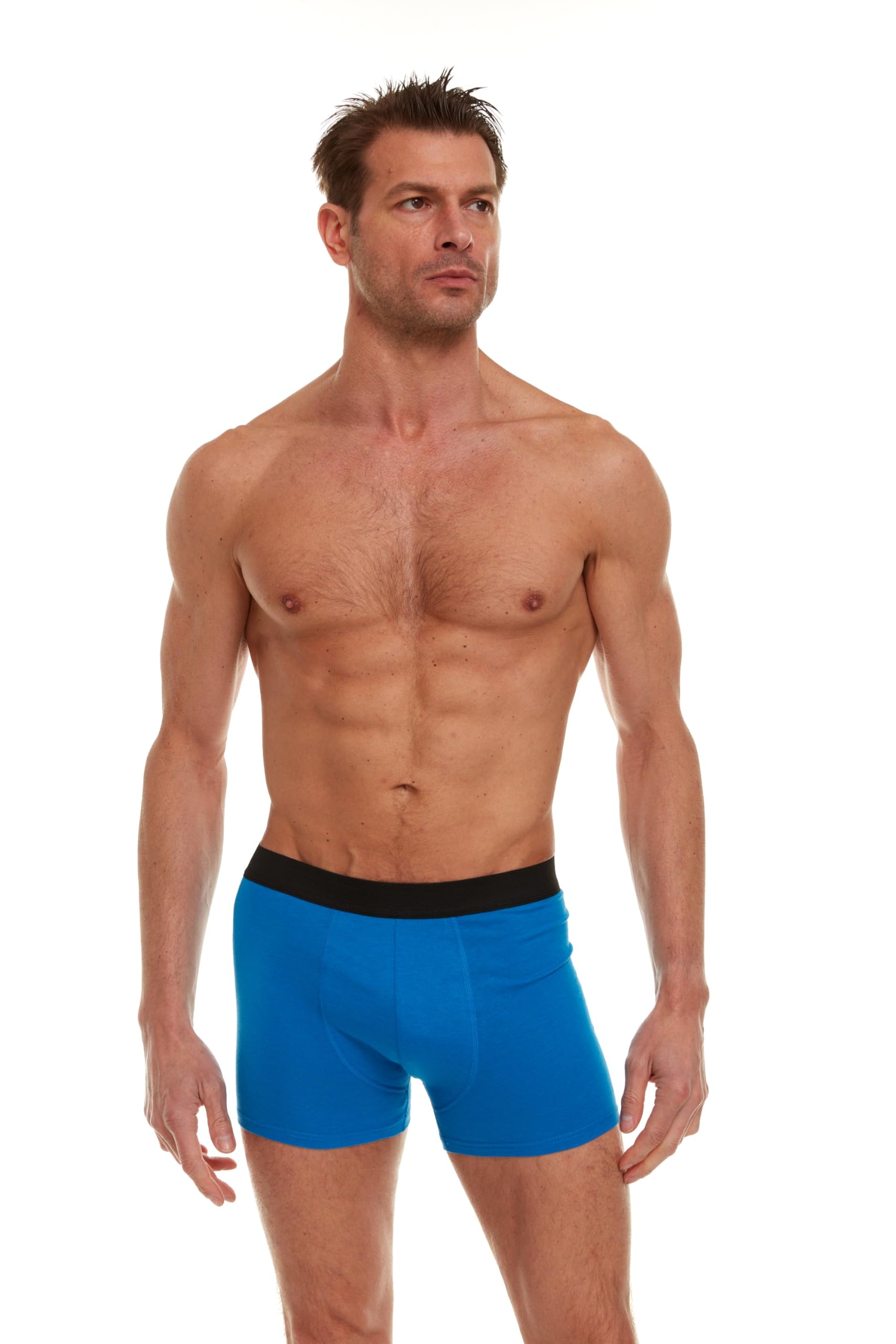 Yacht & Smith 12 Pack of Mens Boxer Briefs Underwear Bulk, 100% Cotton, Soft, Comfortable, Assorted Colorful Brief