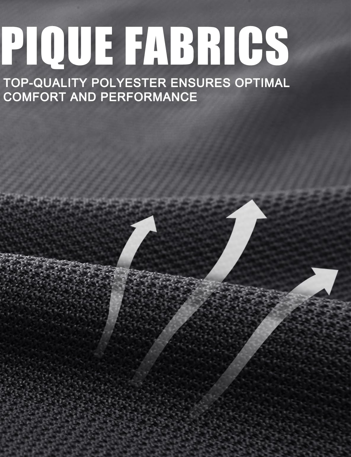 MAGCOMSEN Men's Polo Shirts Short Sleeve Golf Light Shirts Fishing Shirts Pique Tactical Shirts Grey XL